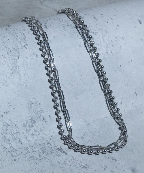 JOHN'S CLOSET(ジョンズクローゼット)の「【40】〔2点セット〕デザインチェーン ネックレス &ブレスレット ペアセット(ネックレス・メンズ・G/E/H/A/D/C/B/F・FREE)」の21枚目の写真