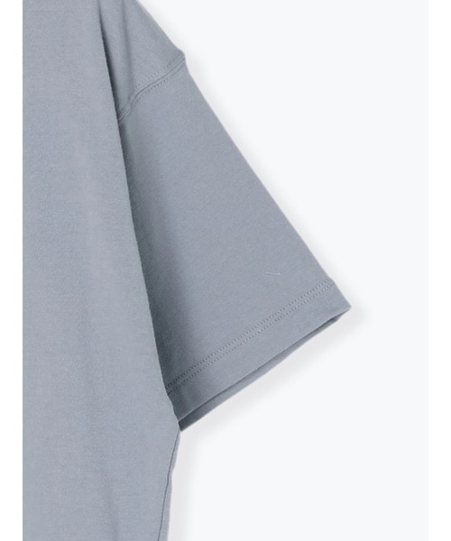 Te chichi TERRASSE(テチチテラス)の「立体刺繍ロゴTシャツ(Tシャツ/カットソー・レディース・グレー/オフホワイト/サックスブルー・F)」の8枚目の写真