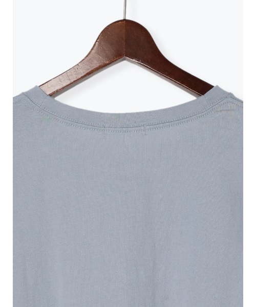 Te chichi TERRASSE(テチチテラス)の「立体刺繍ロゴTシャツ(Tシャツ/カットソー・レディース・グレー/オフホワイト/サックスブルー・F)」の10枚目の写真