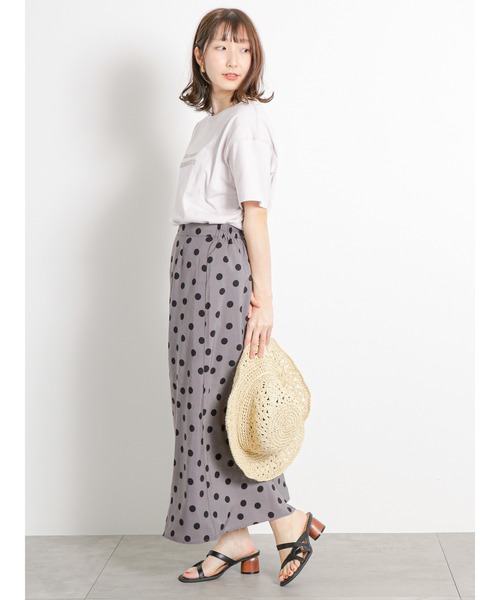 Te chichi TERRASSE(テチチテラス)の「立体刺繍ロゴTシャツ(Tシャツ/カットソー・レディース・グレー/オフホワイト/サックスブルー・F)」の22枚目の写真