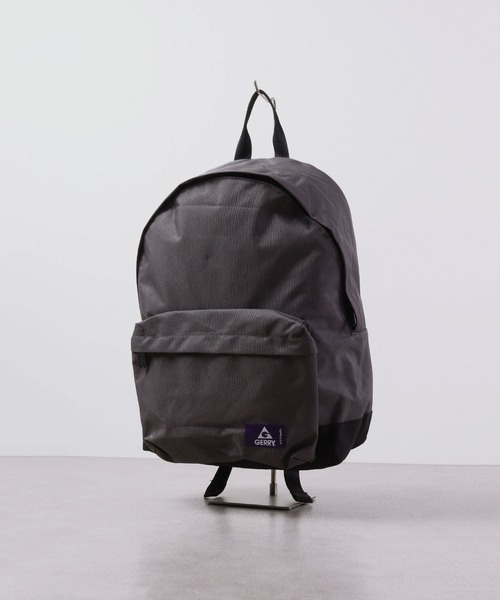 GERRY(ジェリー)の「GERRY はっ水加工 リュック デイパック パソコンバッグ(バックパック/リュック・メンズ・ブラック/チャコール/ブラウン・FREE)」の3枚目の写真