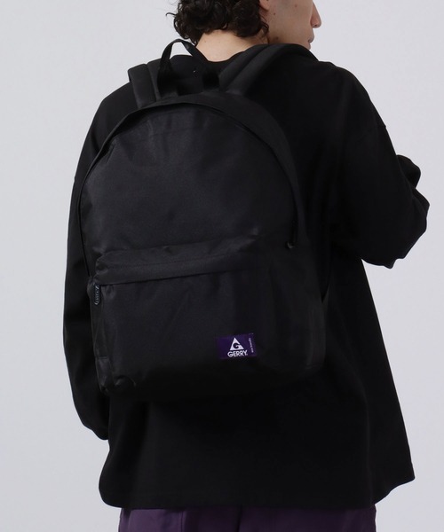GERRY(ジェリー)の「GERRY はっ水加工 リュック デイパック パソコンバッグ(バックパック/リュック・メンズ・ブラック/チャコール/ブラウン・FREE)」の6枚目の写真