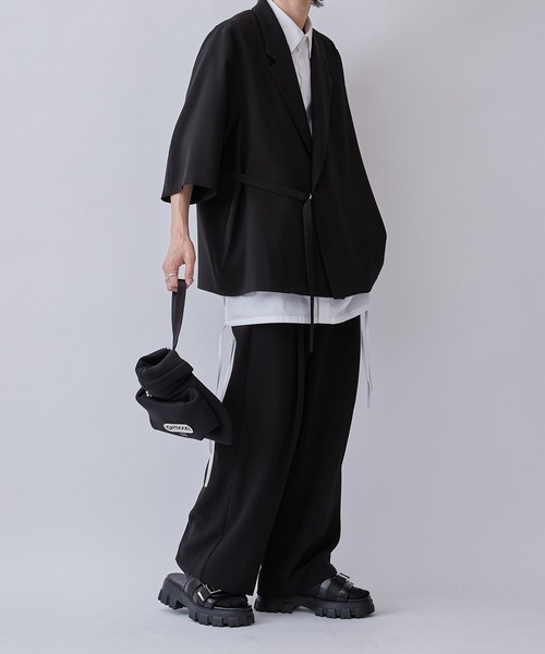 Lui's（ルイス）の「【ITTI × OUTDOOR PRODUCTS】RICE BAG W.MESH（ポーチ）（ハンドバッグ・メンズ・ブラック・FREE）」の8枚目の写真