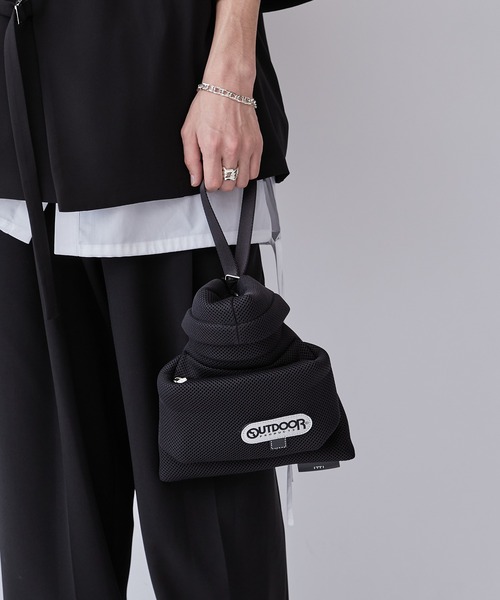 Lui's（ルイス）の「【ITTI × OUTDOOR PRODUCTS】RICE BAG W.MESH（ポーチ）（ハンドバッグ・メンズ・ブラック・FREE）」の10枚目の写真