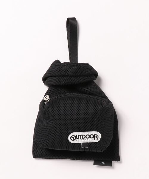 Lui's（ルイス）の「【ITTI × OUTDOOR PRODUCTS】RICE BAG W.MESH（ポーチ）（ハンドバッグ・メンズ・ブラック・FREE）」の11枚目の写真