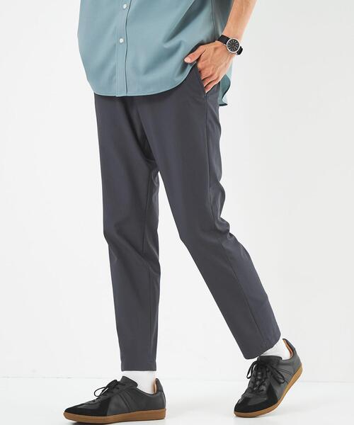 green label relaxing（グリーンレーベルリラクシング）の「ハイツイスト トリコット 9分丈 ユーティリティー パンツ -防シワ・ストレッチ-（その他パンツ・メンズ・ダークグレー/ネイビー/ベージュ・S/M/L/XL）」の2枚目の写真