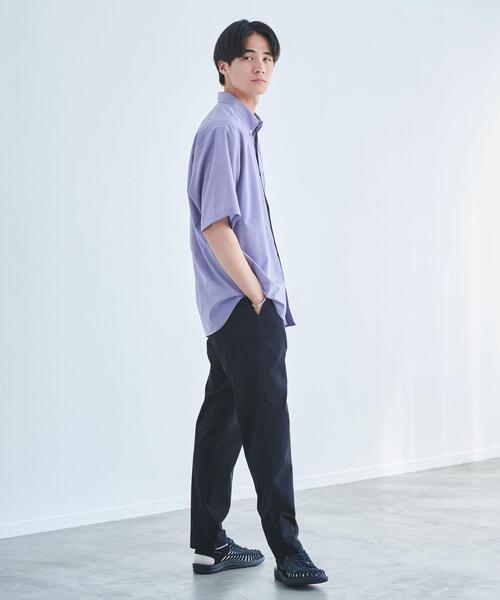 green label relaxing（グリーンレーベルリラクシング）の「ハイツイスト トリコット 9分丈 ユーティリティー パンツ -防シワ・ストレッチ-（その他パンツ・メンズ・ダークグレー/ネイビー/ベージュ・S/M/L/XL）」の16枚目の写真