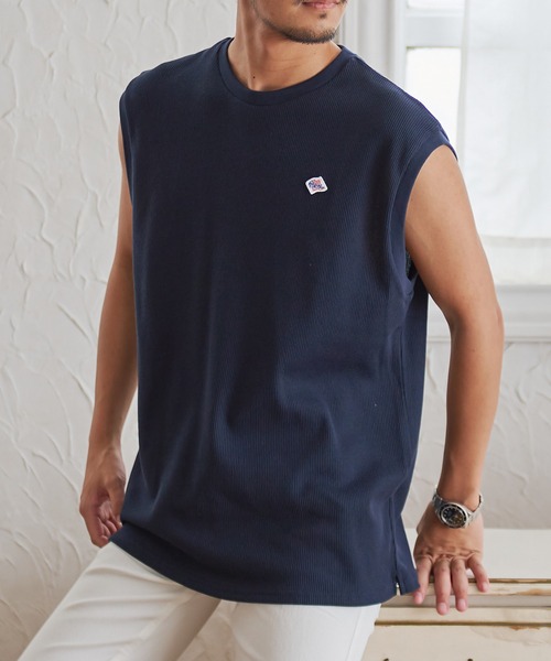 JEMORGAN（ジェーイーモーガン）の「『JEMORGAN LONG JOHNS/ジェーイーモーガンロングジョーンズ』T/Cワッフルノースリーブ【+】（タンクトップ・メンズ・ブラック/ネイビー/オフホワイト/グリーン/サンドベージュ・M/L/XL）」の5枚目の写真