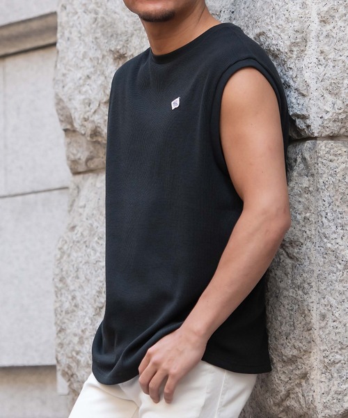 JEMORGAN（ジェーイーモーガン）の「『JEMORGAN LONG JOHNS/ジェーイーモーガンロングジョーンズ』T/Cワッフルノースリーブ【+】（タンクトップ・メンズ・ブラック/ネイビー/オフホワイト/グリーン/サンドベージュ・M/L/XL）」の18枚目の写真