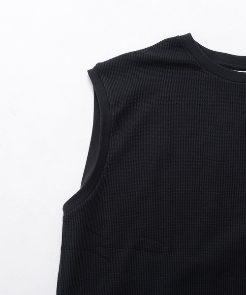 JEMORGAN（ジェーイーモーガン）の「『JEMORGAN LONG JOHNS/ジェーイーモーガンロングジョーンズ』T/Cワッフルノースリーブ【+】（タンクトップ・メンズ・ブラック/ネイビー/オフホワイト/グリーン/サンドベージュ・M/L/XL）」の20枚目の写真
