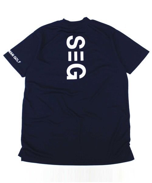SHISKY（シスキー）の「【GOLF】ゴルフウェア　接触冷感モックネックT（ゴルフグッズ・メンズ・ネイビー/イエロー/ブラック・M/L/XL）」の3枚目の写真
