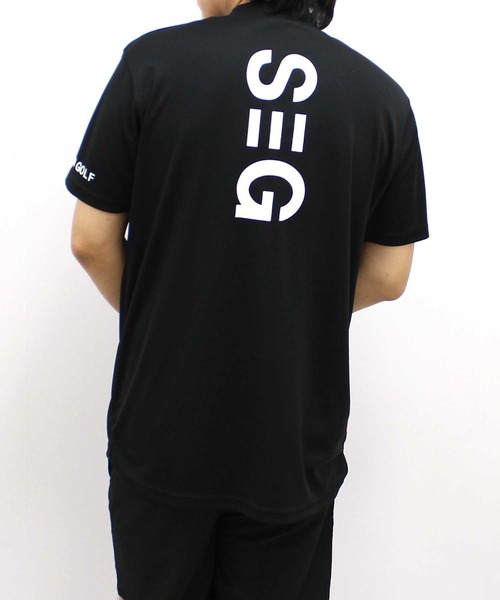 SHISKY（シスキー）の「【GOLF】ゴルフウェア　接触冷感モックネックT（ゴルフグッズ・メンズ・ネイビー/イエロー/ブラック・M/L/XL）」の4枚目の写真
