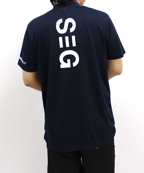 SHISKY（シスキー）の「【GOLF】ゴルフウェア　接触冷感モックネックT（ゴルフグッズ・メンズ・ネイビー/イエロー/ブラック・M/L/XL）」の7枚目の写真