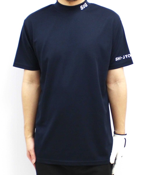 SHISKY（シスキー）の「【GOLF】ゴルフウェア　接触冷感モックネックT（ゴルフグッズ・メンズ・ネイビー/イエロー/ブラック・M/L/XL）」の21枚目の写真
