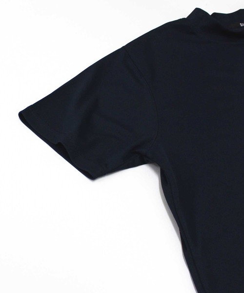 SHISKY（シスキー）の「【GOLF】ゴルフウェア　接触冷感モックネックT（ゴルフグッズ・メンズ・ネイビー/イエロー/ブラック・M/L/XL）」の16枚目の写真