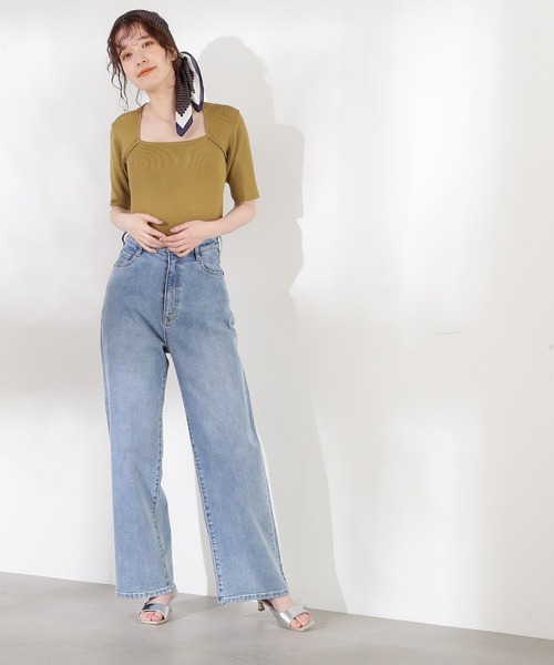 デニム・ジーパン L'AGENCE SS25 'Nevia' jeans (2821BRI CSTR) N.（N. Natural Beauty Basic）（エヌエヌナチュラル