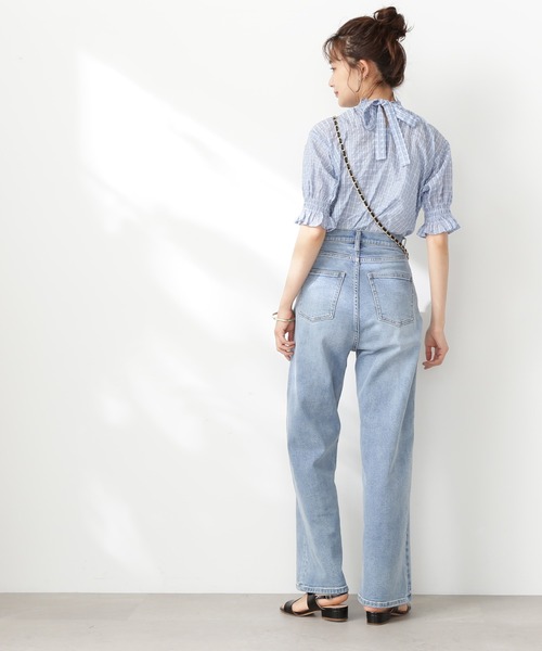 N.(N. Natural Beauty Basic)(エヌエヌナチュラルビューティーベーシック)の「【S Size Line】◆5ポケットワイドデニムパンツ(デニムパンツ・レディース・ライトブルー/ワンウォッシュ・SMALL/MEDIUM/X-SMALL)」の19枚目の写真