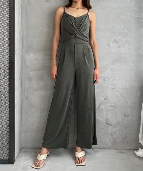 ドレープキャミソールオールインワン