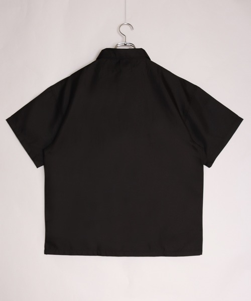 76 ハーフジップ 半袖シャツ ビッグシルエット（Tシャツ/カットソー