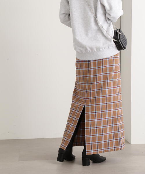 N.（N. Natural Beauty Basic）（エヌエヌナチュラルビューティーベーシック）の「【S Size Line】◆チェックロングスカート（スカート・レディース・グリーン系その他/ブラウン系その他・SMALL/MEDIUM）」の13枚目の写真