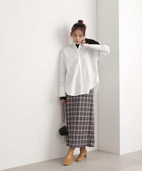 N.（N. Natural Beauty Basic）（エヌエヌナチュラルビューティーベーシック）の「【S Size Line】◆チェックロングスカート（スカート・レディース・グリーン系その他/ブラウン系その他・SMALL/MEDIUM）」の19枚目の写真