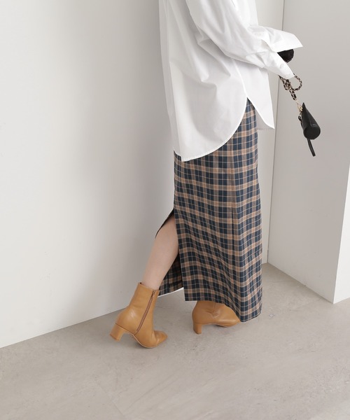 N.（N. Natural Beauty Basic）（エヌエヌナチュラルビューティーベーシック）の「【S Size Line】◆チェックロングスカート（スカート・レディース・グリーン系その他/ブラウン系その他・SMALL/MEDIUM）」の15枚目の写真