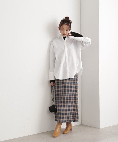 N.（N. Natural Beauty Basic）（エヌエヌナチュラルビューティーベーシック）の「【S Size Line】◆チェックロングスカート（スカート・レディース・グリーン系その他/ブラウン系その他・SMALL/MEDIUM）」の11枚目の写真