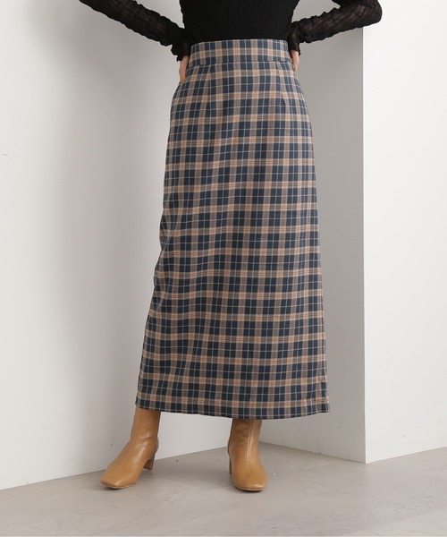 N.（N. Natural Beauty Basic）（エヌエヌナチュラルビューティーベーシック）の「【S Size Line】◆チェックロングスカート（スカート・レディース・グリーン系その他/ブラウン系その他・SMALL/MEDIUM）」の21枚目の写真