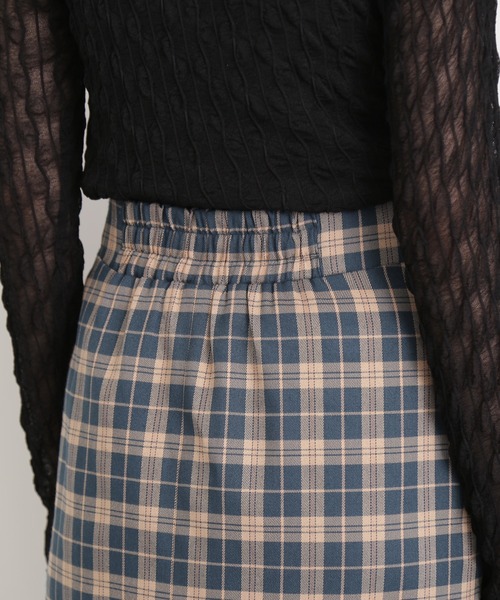 N.（N. Natural Beauty Basic）（エヌエヌナチュラルビューティーベーシック）の「【S Size Line】◆チェックロングスカート（スカート・レディース・グリーン系その他/ブラウン系その他・SMALL/MEDIUM）」の8枚目の写真