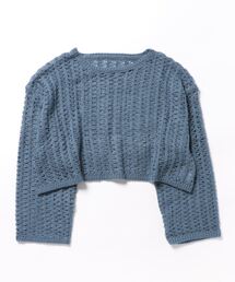 archives | クロップド丈透かし編みニット(ニット/セーター)