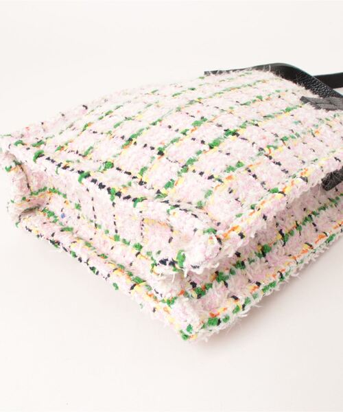 Kassiopea（カシオペア）の「(KASSIOPEA)ファンシーツイードミニバッグ（ショルダーバッグ・レディース・ピンク/ネイビー・FREE）」の3枚目の写真