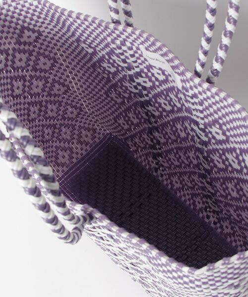 Moon Bird（ムーンバード）の「【Moon Bird/ムーンバード】手編みのメルカドバッグ・MEDIANA ⑪（かごバッグ・レディース・パープル系その他2・FREE）」の4枚目の写真
