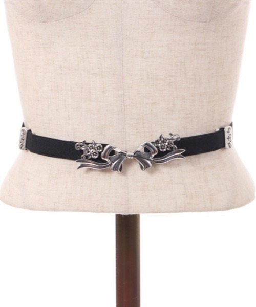 axes femme POETIQUE（アクシーズファムポエティック）の「調節リトルリボンゴムベルト（ベルト・レディース・アンティークシルバー/ピンク/アンティークゴールド・FREE）」の19枚目の写真