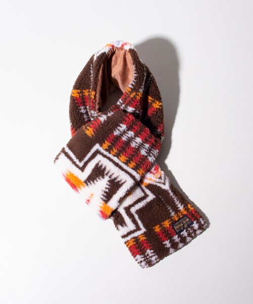 PENDLETON(ペンドルトン)の「【PENDLETON/ペンドルトン】別注HARDING ボアマフラー リバーシブル フリース(マフラー・メンズ・オフホワイト/ブラウン/ブラック・FREE)」の16枚目の写真