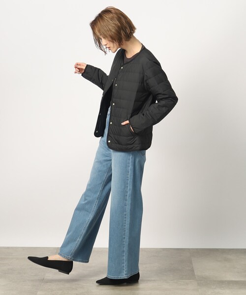 grove（グローブ）の「◆軽くて暖かい多機能！つつまれライトダウンジャケット（ダウンジャケット/コート・レディース・ブラック/モカ/ナチュラル・02/03/01/05/04）」の9枚目の写真