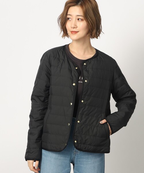 grove（グローブ）の「◆軽くて暖かい多機能！つつまれライトダウンジャケット（ダウンジャケット/コート・レディース・ブラック/モカ/ナチュラル・02/03/01/05/04）」の11枚目の写真