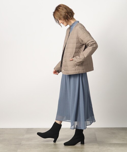 grove（グローブ）の「◆軽くて暖かい多機能！つつまれライトダウンジャケット（ダウンジャケット/コート・レディース・ブラック/モカ/ナチュラル・02/03/01/05/04）」の16枚目の写真