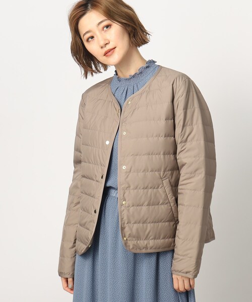 grove（グローブ）の「◆軽くて暖かい多機能！つつまれライトダウンジャケット（ダウンジャケット/コート・レディース・ブラック/モカ/ナチュラル・02/03/01/05/04）」の18枚目の写真