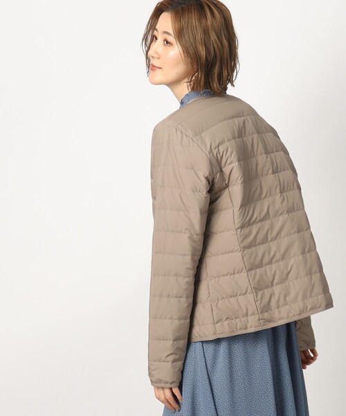 grove（グローブ）の「◆軽くて暖かい多機能！つつまれライトダウンジャケット（ダウンジャケット/コート・レディース・ブラック/モカ/ナチュラル・02/03/01/05/04）」の19枚目の写真