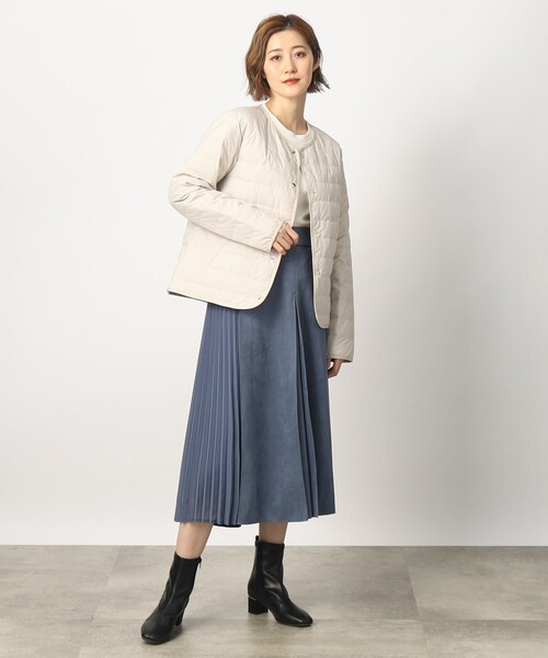 grove（グローブ）の「◆軽くて暖かい多機能！つつまれライトダウンジャケット（ダウンジャケット/コート・レディース・ブラック/モカ/ナチュラル・02/03/01/05/04）」の22枚目の写真