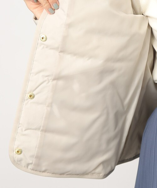 grove（グローブ）の「◆軽くて暖かい多機能！つつまれライトダウンジャケット（ダウンジャケット/コート・レディース・ブラック/モカ/ナチュラル・02/03/01/05/04）」の7枚目の写真