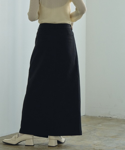 Abor(アボア)の「【Abor】アシンメトリーロングスカート(スカート・レディース・ブラック/ネイビー・38(M)/36(S))」の8枚目の写真