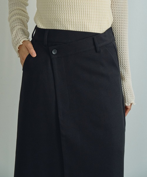 Abor(アボア)の「【Abor】アシンメトリーロングスカート(スカート・レディース・ブラック/ネイビー・38(M)/36(S))」の9枚目の写真