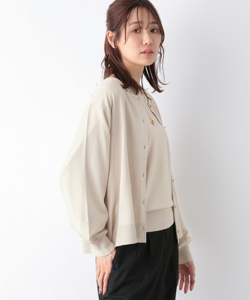 GLOBAL WORK(グローバルワーク)の「洗えるクルーカーディガン/MATINEE LINE/967667(カーディガン/ボレロ・レディース・マスタード/ブラック/グレイッシュベージュ/ブルー系その他6・MEDIUM/LARGE)」の22枚目の写真