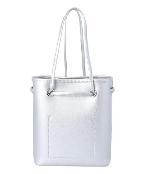 Lugnoncure（ルノンキュール）の「合皮巾着バッグ（ハンドバッグ・レディース・ブラック/ブルー/シルバー・F）」の11枚目の写真