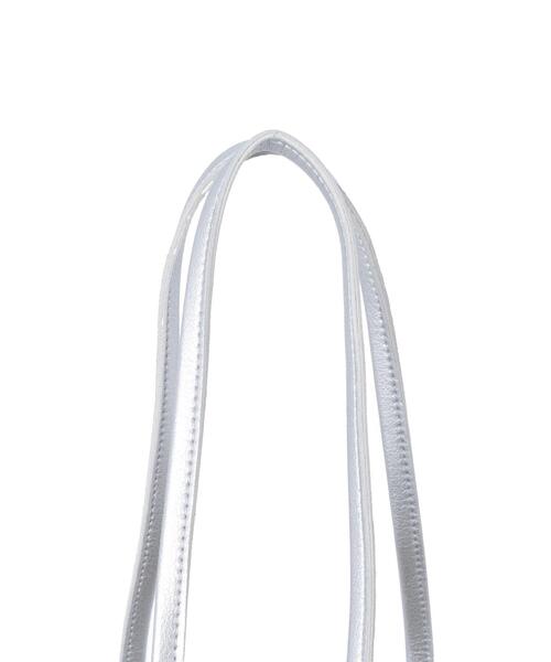 Lugnoncure（ルノンキュール）の「合皮巾着バッグ（ハンドバッグ・レディース・ブラック/ブルー/シルバー・F）」の12枚目の写真