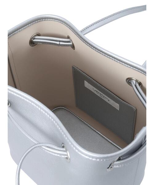 Lugnoncure（ルノンキュール）の「合皮巾着バッグ（ハンドバッグ・レディース・ブラック/ブルー/シルバー・F）」の13枚目の写真