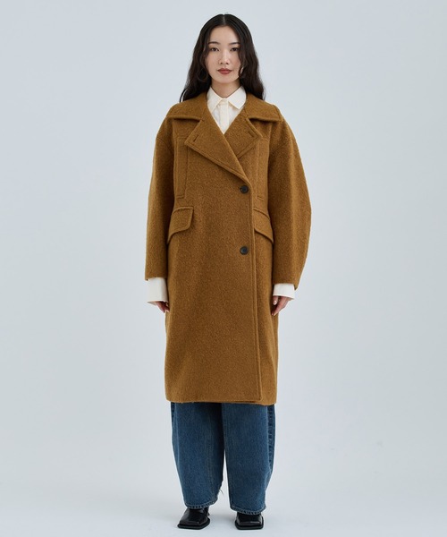 激安挑戦！！ SHAGGY CLANE/クラネ】SHORT COCOON COAT/ショートシャギー OVER ジャケット・アウター