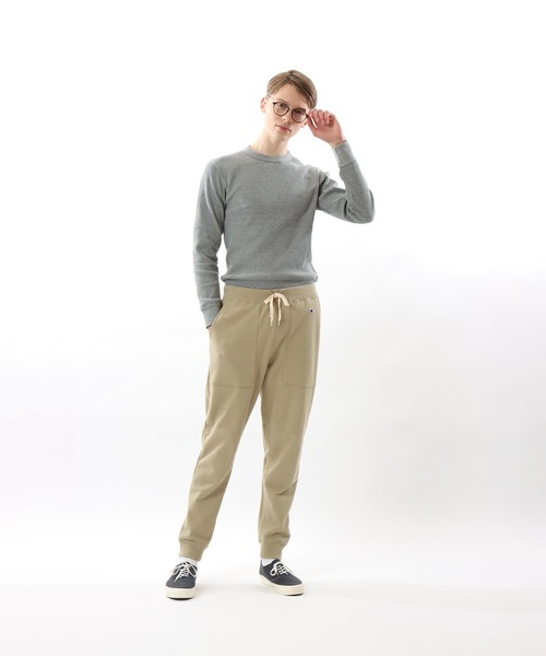 Champion(チャンピオン)の「【Champion/チャンピオン】メンズ ベーシック スウェットパンツ(スウェットパンツ・メンズ・ネイビー/ベージュ/ブラック/モスグリーン・LARGE/MEDIUM/SMALL/X-LARGE)」の19枚目の写真