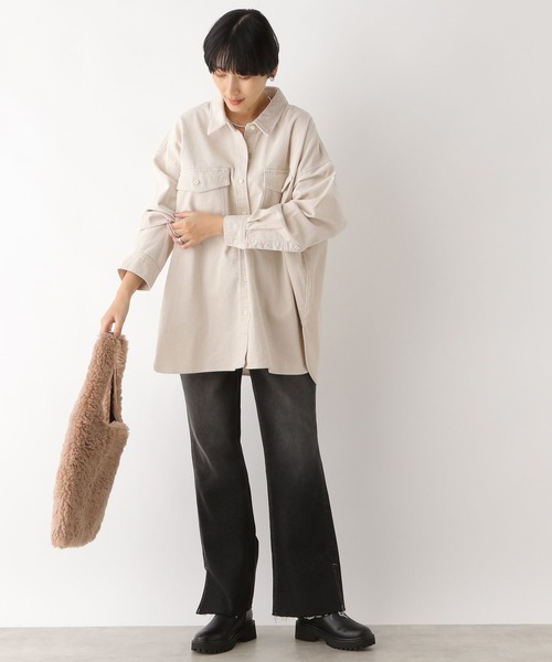 LEPSIM（レプシィム）の「コーデュロイBIGシャツ 908985（シャツ